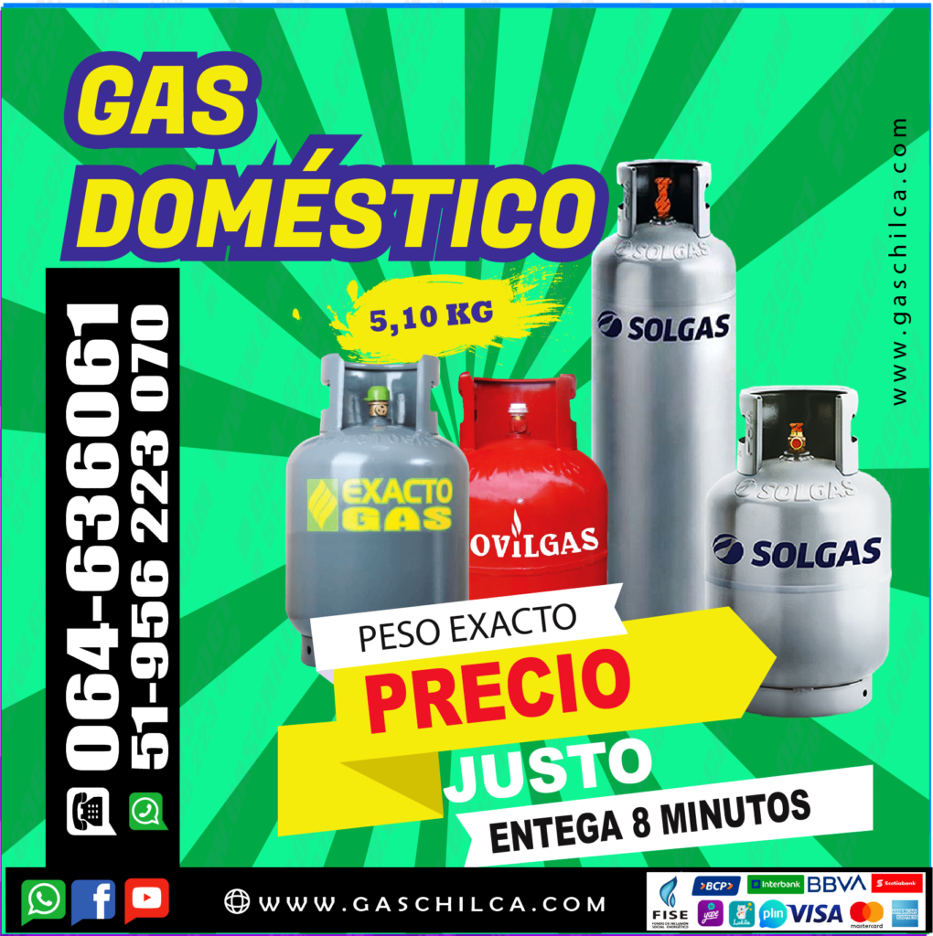 Cuánto cuesta el balón de gas en Huancayo | Precio del gas a domicilio 2026